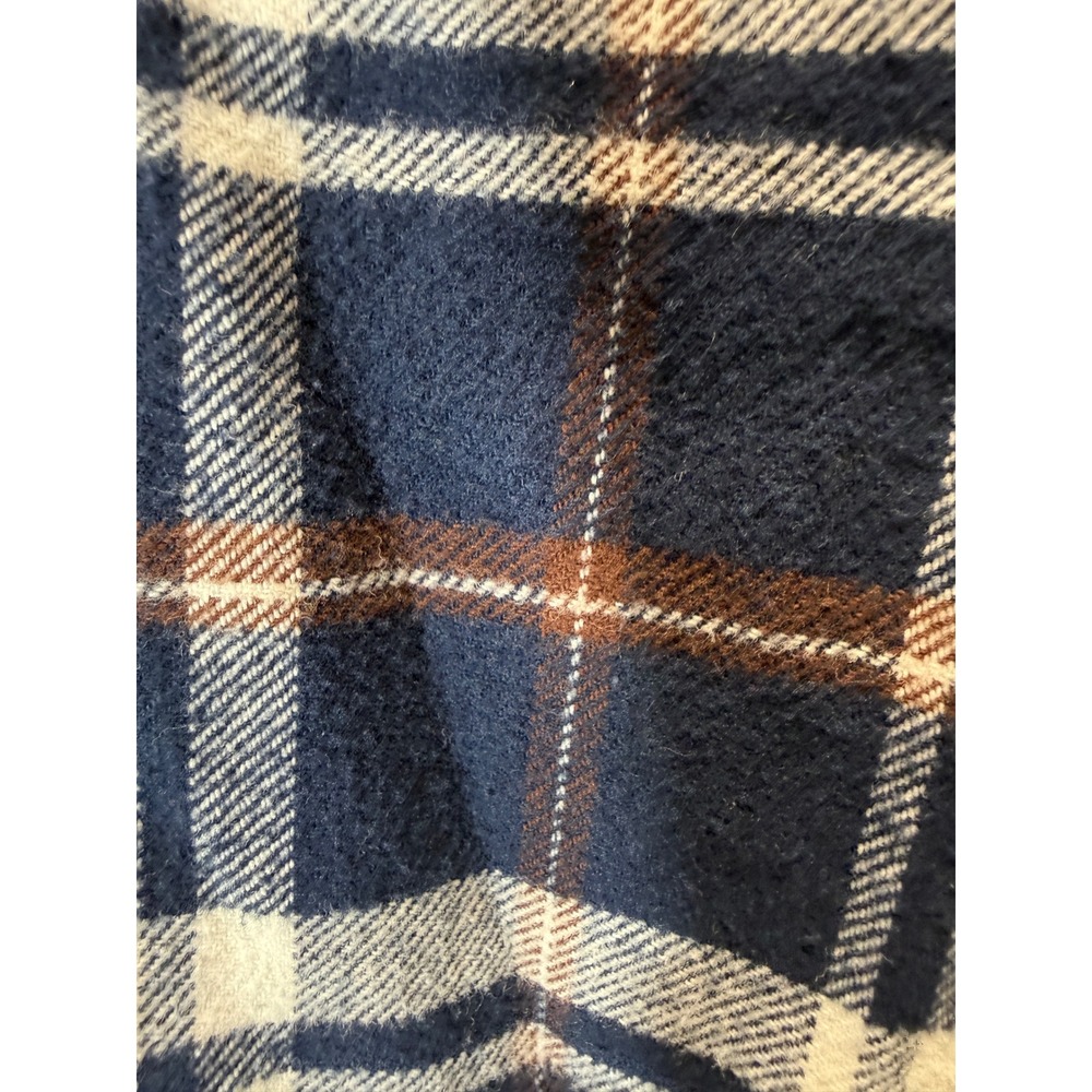 Jachs NY Mens Navy Blue White Plaid Flannel Button Down Shirt Medium 974954 - Picture 15 of 16